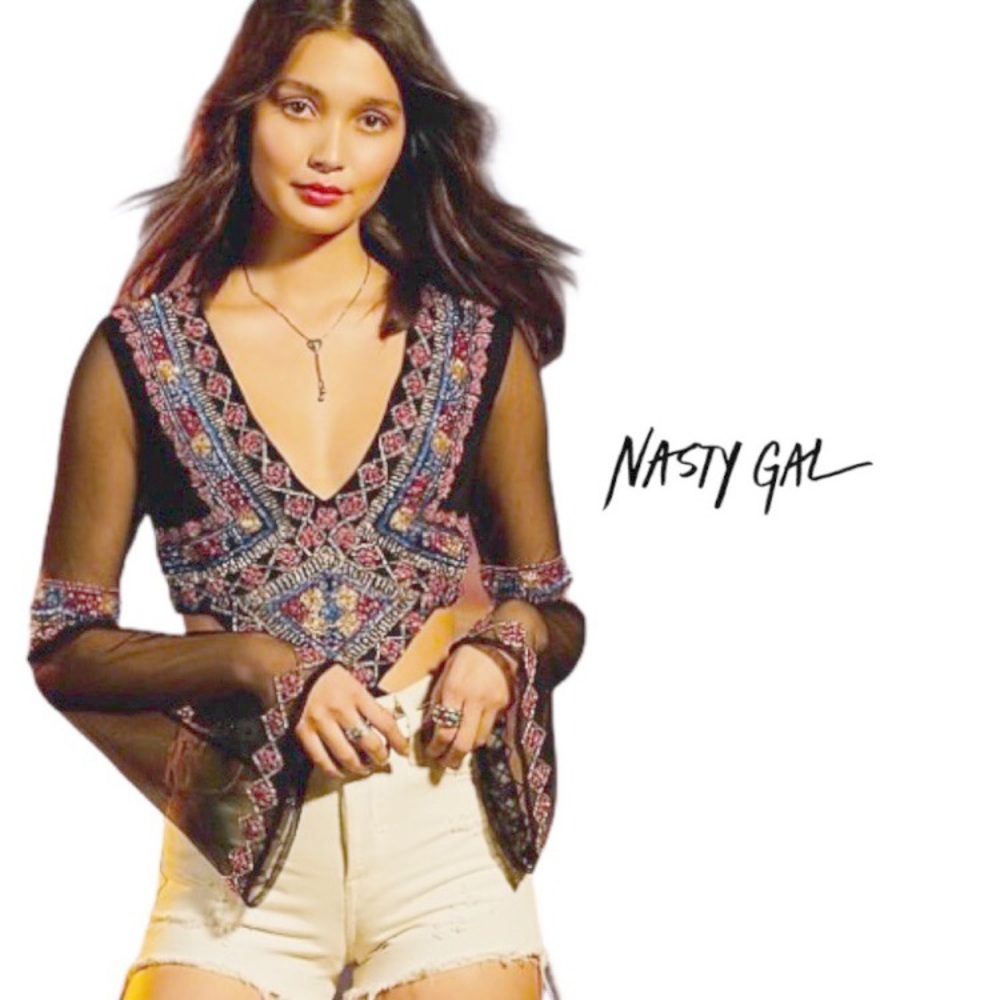Nasty Gal Studio Stevie Embellished Bodysuit